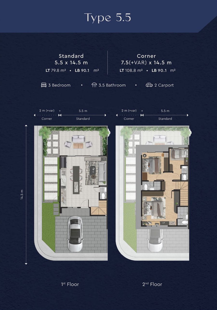cendana grand suites tipe 5 5 denah