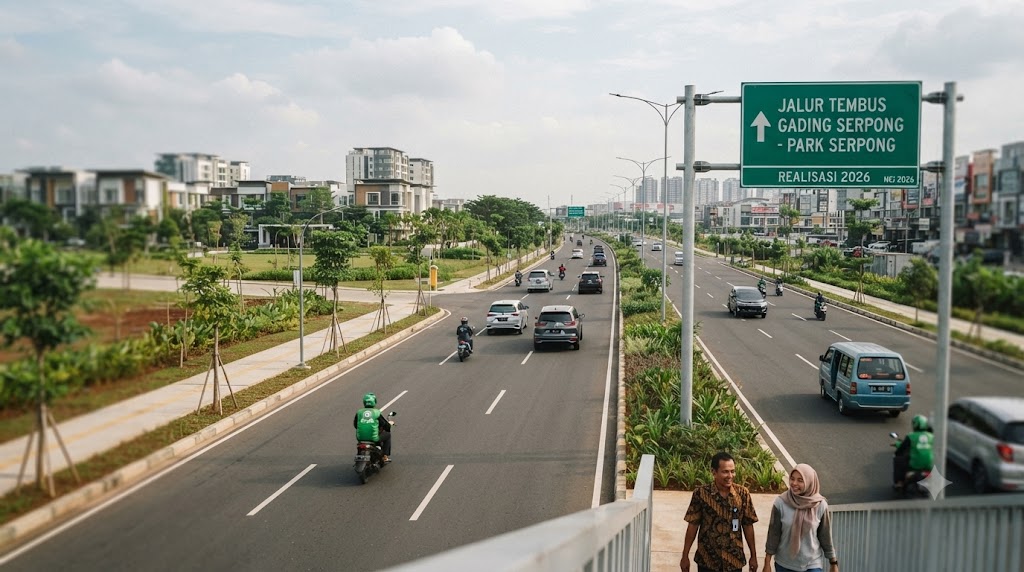 Jalan Tembus Baru Gading Serpong ke Park Serpong: Update Realisasi 2026