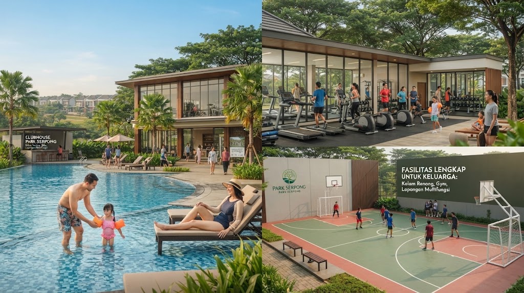 Fasilitas Clubhouse Park Serpong: Kolam Renang, Gym, dan Lapangan Multifungsi