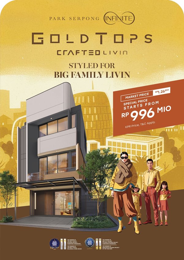 Park serpong tahap 8 tipe goldtops