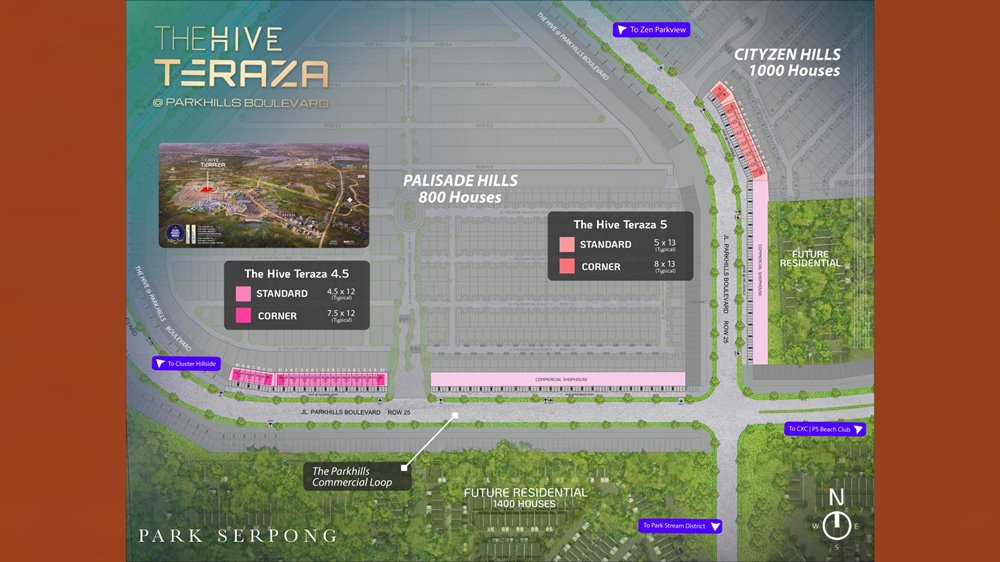 siteplan the hive teraza